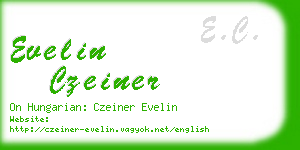 evelin czeiner business card